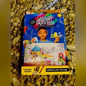 Creativity for Kids Enchanted Forest Wonder Worlds 3D Coloring Kit Brand New